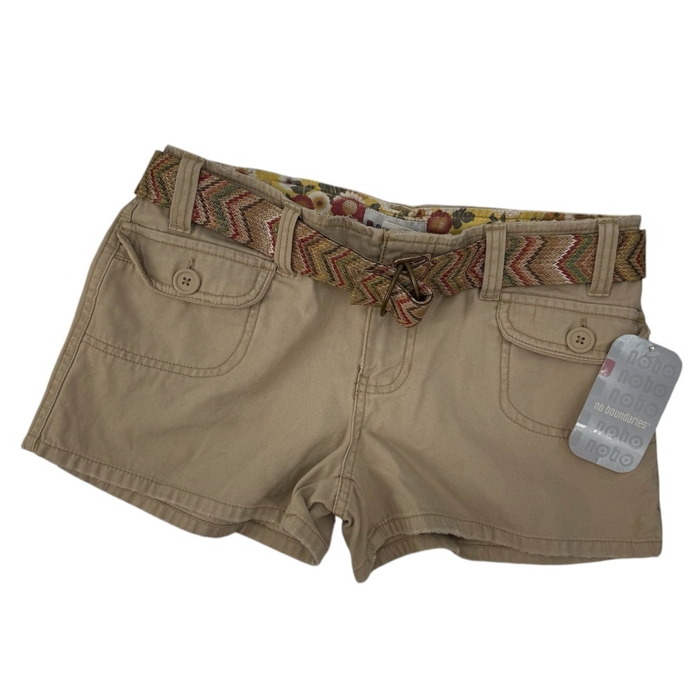 Vintage juniors no boundaries‎ micro mini shorts with belt y2k size 9
